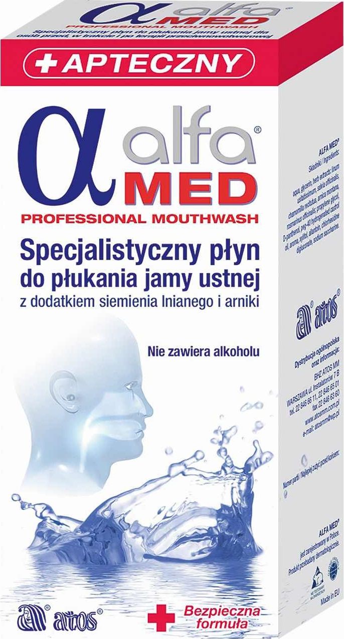 Alfa Med Plyn do plukania jamy ustnej plyn 200ml 26568 (5907437022139) mutes higiēnai