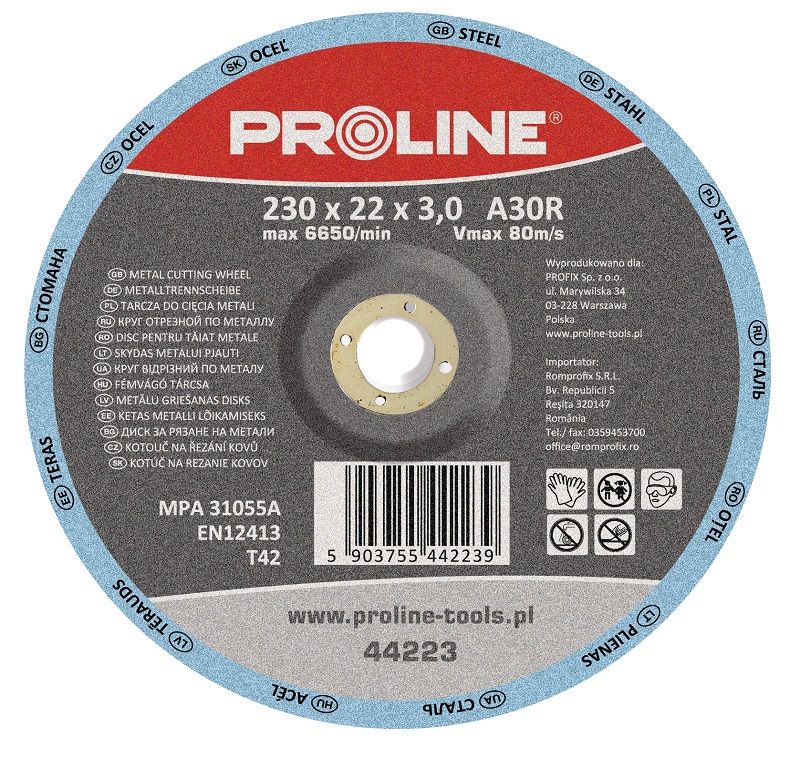 Pro-Line Tarcza do ciecia metalu T42 125mm 44212 44212 (5903755442123)