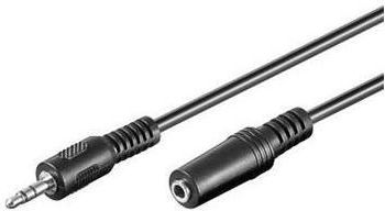 Kabel PremiumCord Jack 3.5mm - Jack 3.5mm 10m czarny (kjackmf10) kabelis video, audio