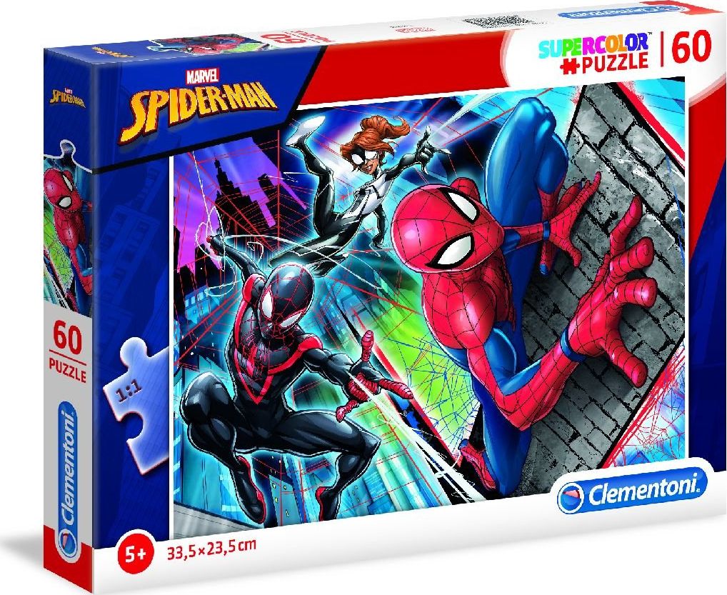 Clementoni Puzzle 60 elementow Super Kolor - Spider-Man GXP-683637 (8005125260485) puzle, puzzle