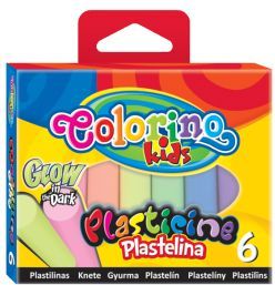 Colorino Plastelina swiecaca w nocy 6 kolorow WIKR-935410 (5907690842680) materiāli konstruktoriem