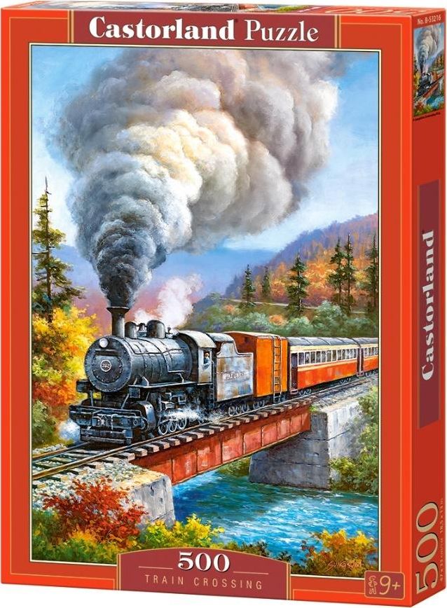 Castorland Puzzle 500 Train Crossing CASTOR 342860 (5904438053216) puzle, puzzle