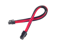 Silverstone 6-Pin-PCIe zu 6-Pin-PCIe Kabel 250mm - black/rot kabelis datoram