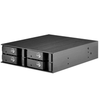Silverstone SST-FS204B 5,25 collas Hot-Swap for 4x 2,5 collas HDD/SS aksesuārs datorkorpusiem