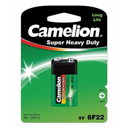 Camelion 6F22-BP1G 9V/6F22, Super Heavy Duty, 1 pc(s) Baterija