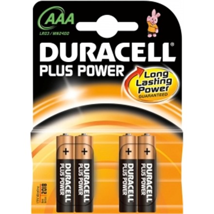 Duracell MN 2400 Plus Power AAA (LR03) Blistera iepakojuma 4gb. Baterija