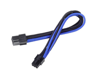 Silverstone 6-Pin-PCIe zu 6-Pin-PCIe Kabel 250mm - black/blue kabelis datoram