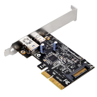 Silverstone SST-ECU03, 2Port USB3.1 Gen2 Karte - PCIe USB centrmezgli