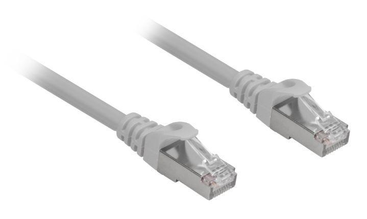 Sharkoon network cable RJ45 CAT.6a SFTP LSOH grey 1,0m - HalogenFree kabelis, vads