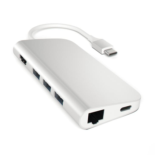 Satechi Type-C Multi-Port Adapter 4K Ethernet Silver USB centrmezgli