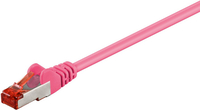 MicroConnect S/FTP CAT6 20m Pink LSZH PiMF (Pairs in metal foil) kabelis, vads