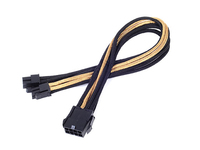 Silverstone EPS 8-Pin zu EPS/ATX 4+4-Pin Kabel, 300mm - black/ kabelis datoram