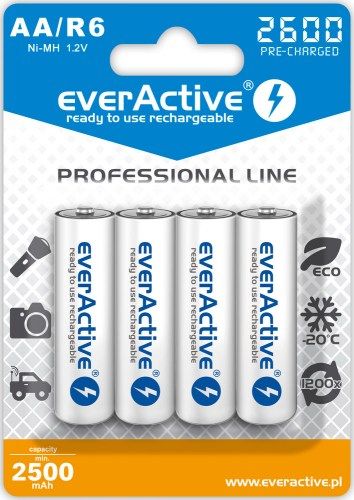 EverActive Professional line EVHRL6-2600 (2600mAh ; Ni-MH) Baterija