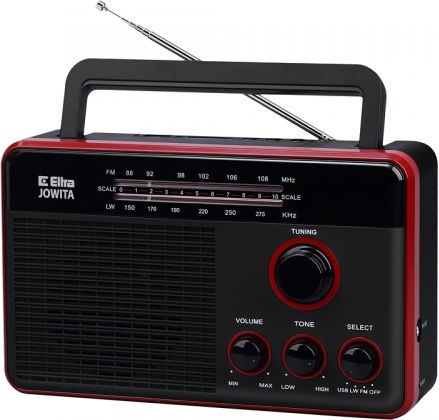 Radio Eltra Jowita MP3, USB, SD Black radio, radiopulksteņi