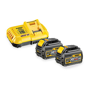 Battery with charger Set for Dewalt XR DeWalt XR Flexvolt DCB118T2 (Li-Ion)