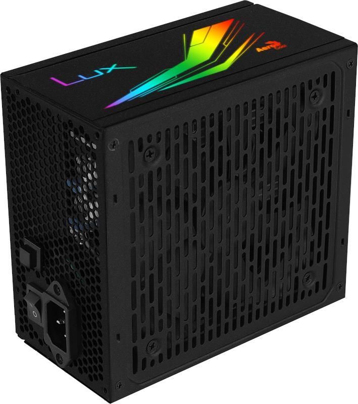 PSU ATX AeroCool LUX 750W RGB 80 PLUS Bronze Barošanas bloks, PSU