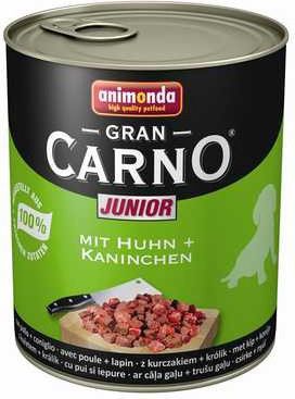 Animonda ANIMONDA PIES 800g G-CARNO JUN.KURCZAK I KROLIK 9045 (4017721827690) barība suņiem