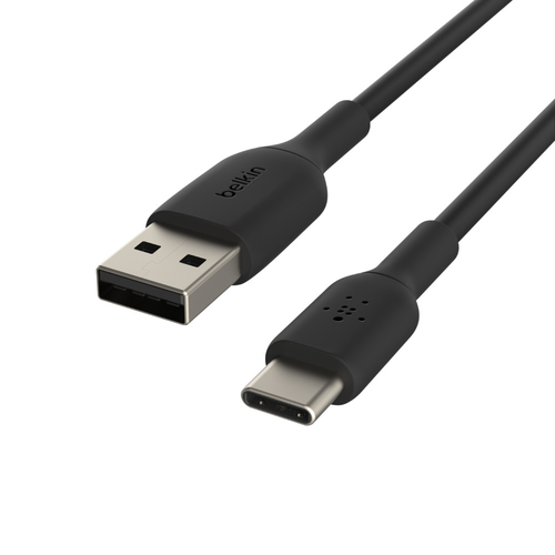 Belkin USB-C/USB-A Cable 15cm PVC, black CAB001bt0MBK kabelis, vads