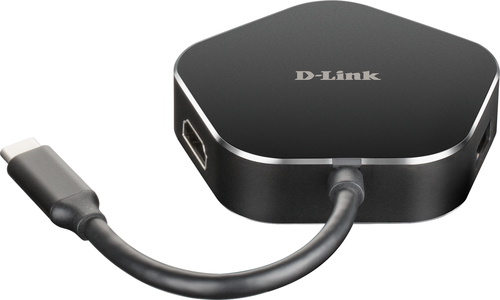 D-LINK USB-C 4-PORT HUB+HDMI WITH USB-C PD aksesuārs portatīvajiem datoriem