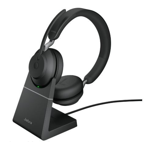 Headset Evolve2 65 Stand Link380a MS Stereo Black austiņas