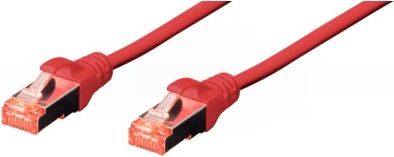 Cable Cat6 S/FTP 0,5m red RJ45/RJ45 kabelis, vads