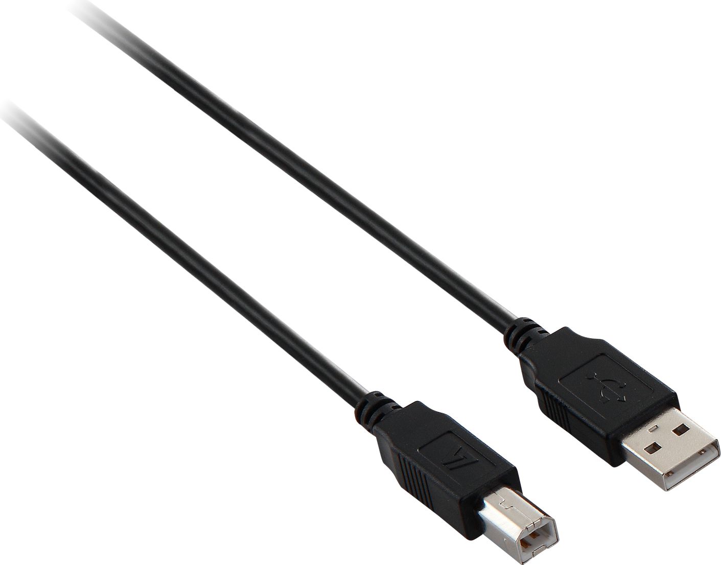 Kabel USB V7 USB 2.0 (typ B) Czarny 1.8m (V7E2USB2AB-1.8M) USB kabelis