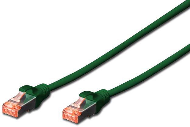 Digitus DK-1644-0025/G CAT 6 S-FTP patch cable. LSOH. AWG 27/7. Length 0.25m. green kabelis, vads