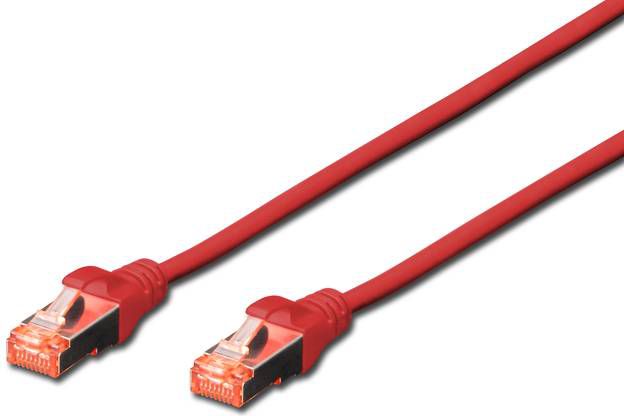 Digitus DK-1644-020/R CAT 6 S-FTP patch cable. LSOH. AWG 27/7. Length 2m. color red kabelis, vads