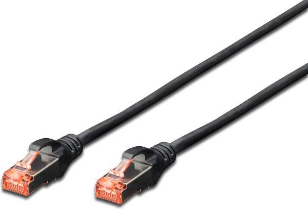 Digitus DK-1644-010/BL CAT 6 S-FTP patch cable. LSOH. AWG 27/7. Length 1m. black kabelis, vads