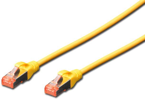 Cable Cat6 S/FTP 0,5m yellow RJ45/RJ45 kabelis, vads