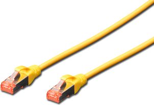 Cable Cat6 S/FTP 1m yellow RJ45/RJ45 kabelis, vads