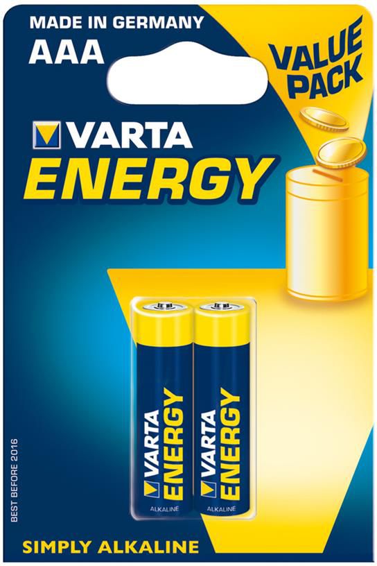 VARTA alkaline batterie R3(AAA) 2 pcs. energy Baterija