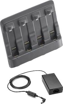 4- way Battery Charging Station, 4- way, for Zebra MT2000 Replacement Batteries, incl. Power adapter (KT- SAC2000- 4WW) svītru koda lasītājs