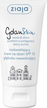 Ziaja Krem do twarzy GdanSkin SPF15 rozswietlajacy 50ml 5901887042839 (5901887042839) kosmētika ķermenim