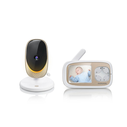 Motorola Comfort 40 Connect Baby Monitor, White/Gold Mazuļu uzraudzība