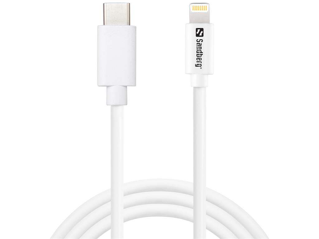 Sandberg cable USB-C - Lightning MFI 1M USB kabelis