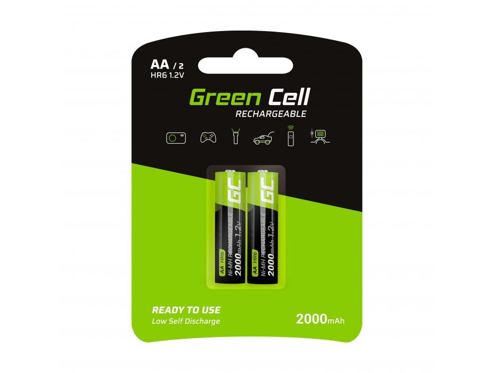 Green Cell Akumulator 2x AA HR6 2000mAh Baterija