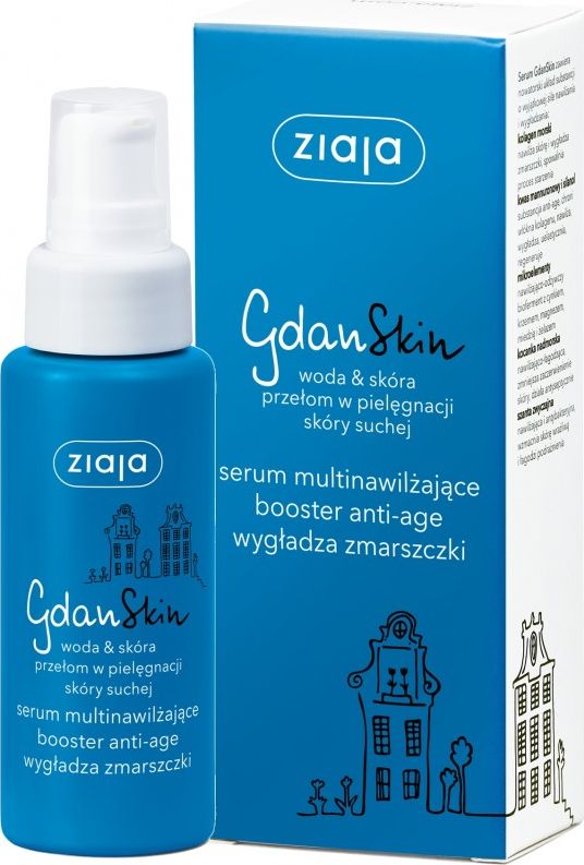 Ziaja Serum do twarzy GdanSkin Booster Anti-Age nawilzajace 50ml 5901887042853 (5901887042853) kosmētika ķermenim