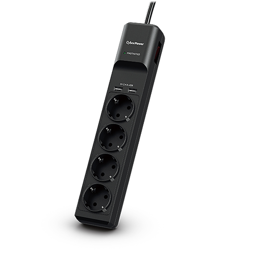 CyberPower Prof. 4xSchuko/2xUSB Surge protector P0420SUD0-DE kabelis, vads