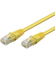 Goobay 68336 CAT 5e patch cable, U/UTP, yellow, 0.5 m 4040849683367 tīkla iekārta