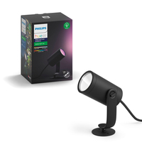 Philips Hue Lily LED 1lmp. Spot Extension   black apgaismes ķermenis