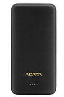 ADATA Power bank AT10000 10000 mAh, Dual USB, Black 4710273773605 Powerbank, mobilā uzlādes iekārta
