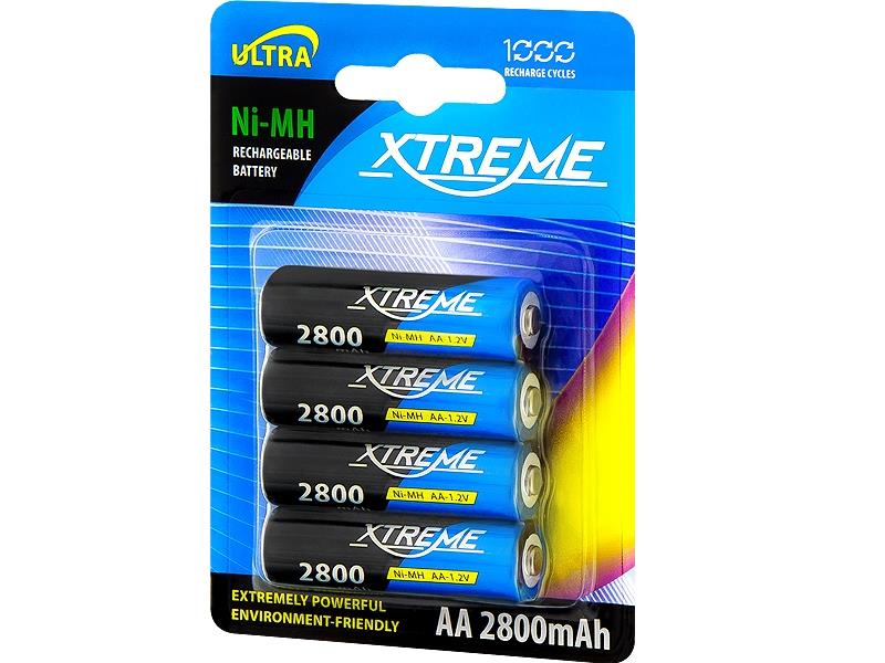 XTREME rechargeable battery 4xAA/R6 2800mAh Ni-MH Baterija