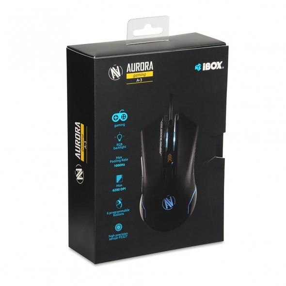 I-BOX AURORA A-3 OPTICAL GAMING MOUSE RGB Datora pele