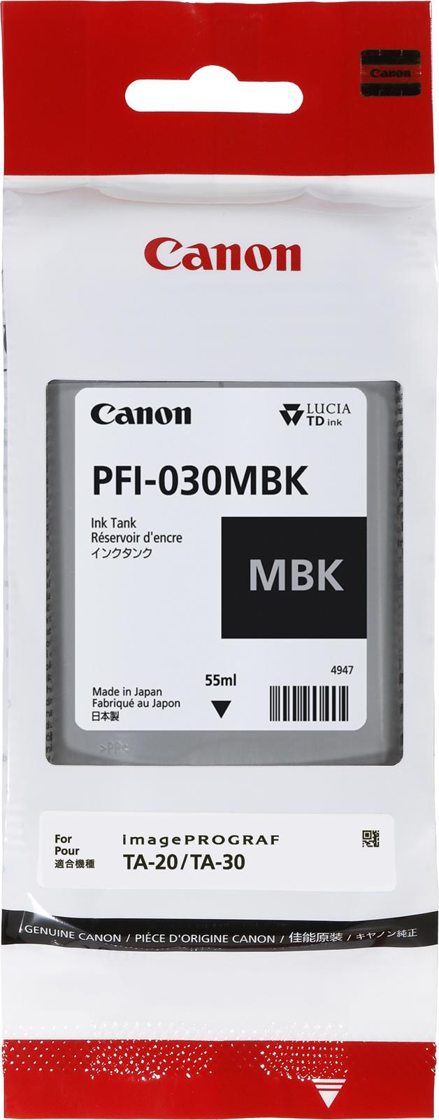 Canon Original PFI-030MBK Druckerpatrone - mattschwarz 55ml kārtridžs