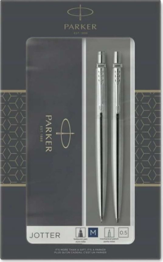 Parker SET PEN + PENCIL JOTTER STAL CT 2093256