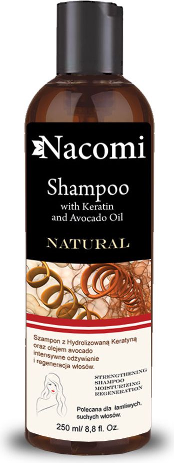 Nacomi Szampon do wlosow z keratyna i olejem avocado 250ml 5901878680286 (5901878680286) Matu šampūns