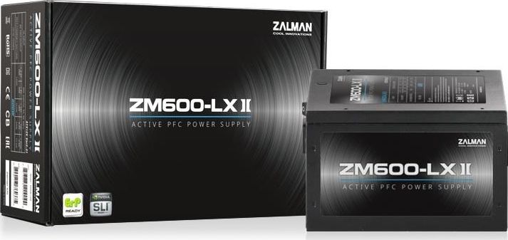 ZALMAN ZM600-LXII 600W Active PFC EU Barošanas bloks, PSU