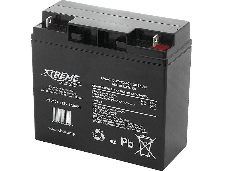 XTREME Rechargeable battery 12V 17Ah UPS aksesuāri