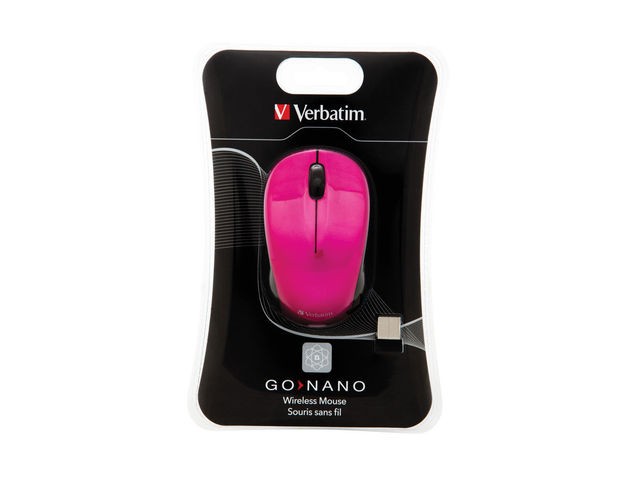 Verbatim Go Nano 2,4GHz pink Datora pele